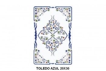 AZULEJO SEVILLANO TOLEDO AZUL 20X30