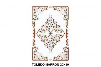 AZULEJO SEVILLANO TOLEDO MARRON 20X30