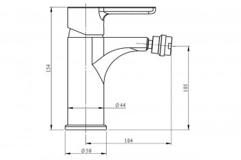 GRIFO MONOMANDO BIDET PINEDA